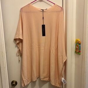 Donna Karan Light Peach Knit Top